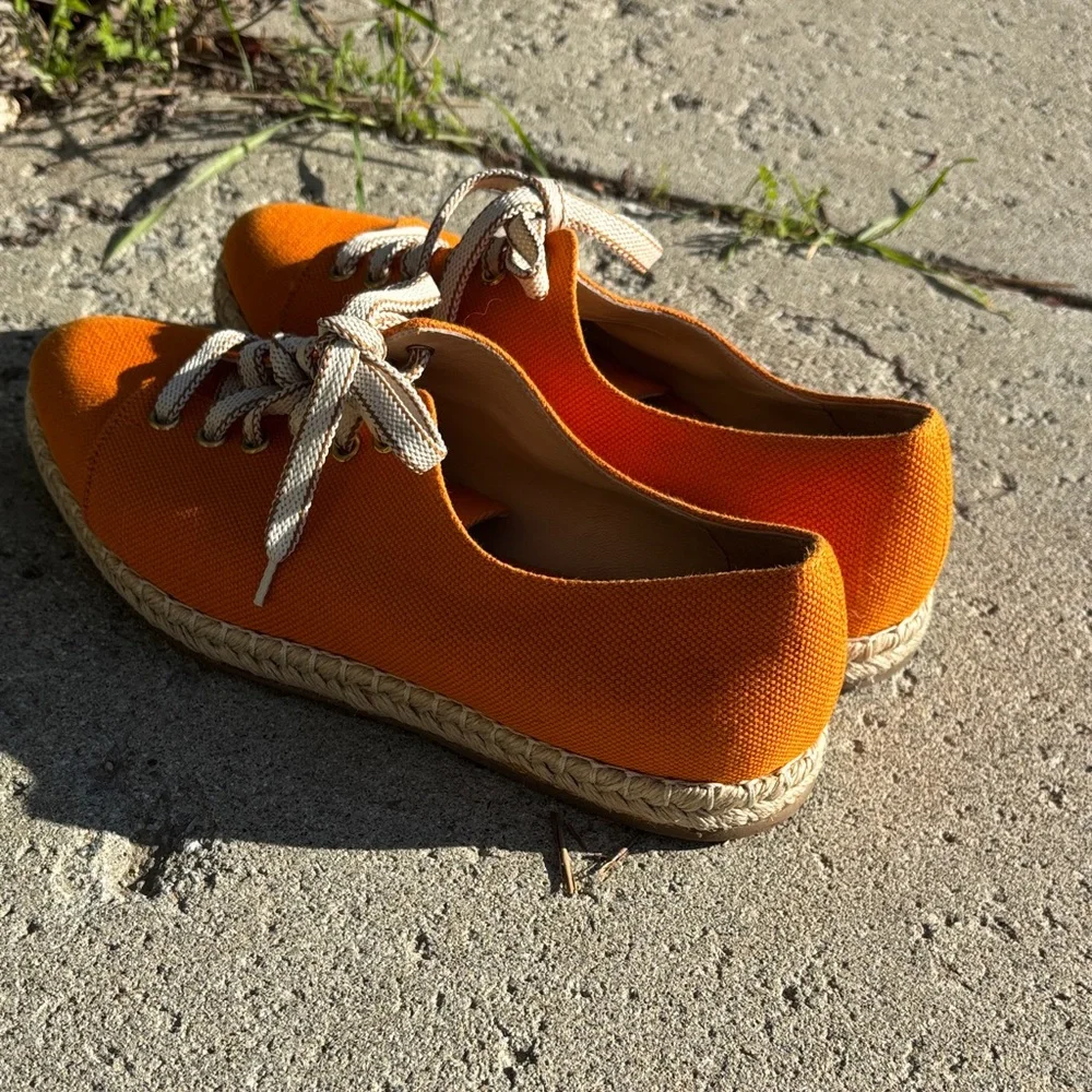 M.‎ Gemi Vibrant Orange Espadrille Sneakers. Sz 9.5-10/EU 40